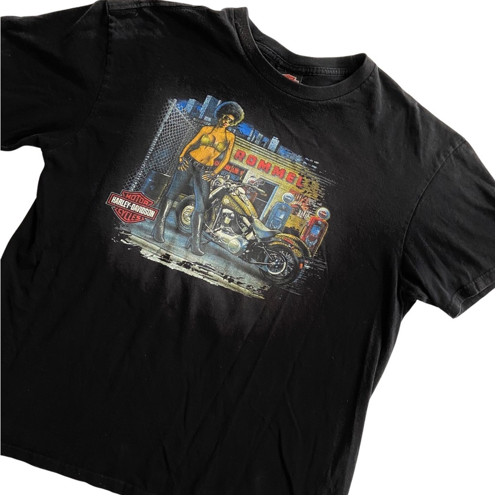 Rare Harley Davidson Rommel New Castle Shirt - Picture 4 of 10